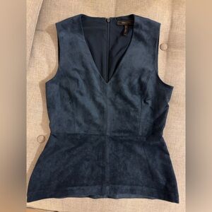 BCBGMaxAzria Navy Sleeveless Top